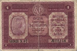 Olaszország/Velence/osztrák-magyar megszállás 1918. 5c, 1L T:II,III