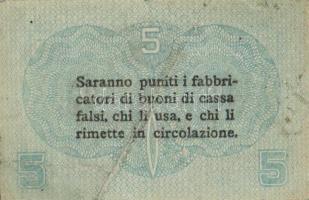 Olaszország/Velence/osztrák-magyar megszállás 1918. 5c, 1L T:II,III