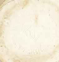 Drasche porcelán mozsár törővel, jelzett, apró kopásnyomokkal, m. 13,5 cm, d: 13,5 cm