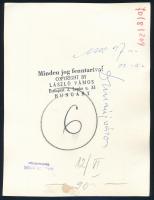 1970 Dunaújváros, lakótelep építése, sajtófotó, a hátoldalon feliratozott, pecséttel jelzett, 23x17,...