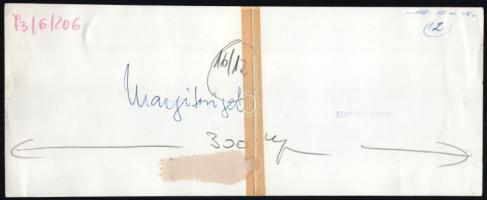 1973 Bp., Margitsziget, Centenáriumi emlékmű, sajtófotó, a hátoldalon feliratozott, pecséttel jelzet...