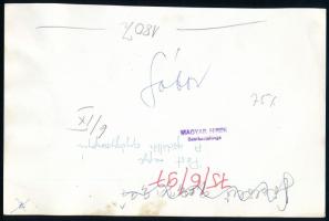 1975 Gödöllői gyógyszergyár, sajtófotó, a hátoldalon feliratozott, pecséttel jelzett, 24x15,5 cm