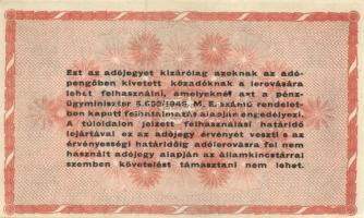 1946. 100.000.000AP főtípus, előlapi nyomat lefelé csúszva T:I