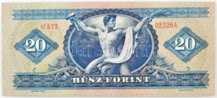 1949. 20Ft "C 573 022264" T:UNC kissé hullámos papír Adamo F10