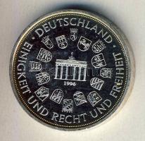 Németország 1996. "5 éves az egységes Németország" Ag 10g emlékérem T:PP