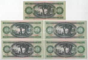1969. 10Ft (5x) T:F közte szép papír 
Adamo F7
