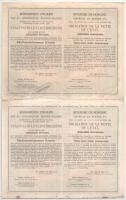 Budapest 1925. "Magyar Királyság 5%-kal kamatozó Járadékkölcsön Államadóssági Kötvény" 500...