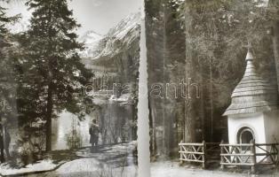 cca 1970 Fotók egy magas-tátrai utazásról, 9×12 cm