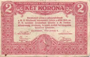Kecskemét 1919. 2K T:III