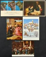 Kb. 200 db MODERN művész motívum képeslap / Cca. 200 modern art motive postcards