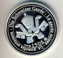 Vatikán 2005. "Svájci Gárda - II. János Pál pápa" Ag 1oz. 31,2g emlékérem T:PP