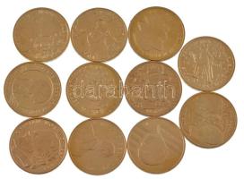 Lengyelország 2012-2014. 2Zl Cu-Zn-Al forgalmi emlékérmék, vegyes témákban (11xklf) T:AU,XF Poland 2...