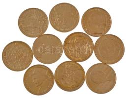 Lengyelország 2012-2014. 2Zl Cu-Zn-Al forgalmi emlékérmék, vegyes témákban (10xklf) T:AU,XF Poland 2...