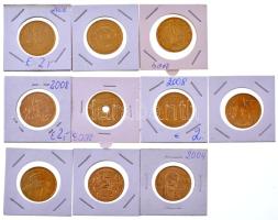 Lengyelország 2003-2012. 2Zl Cu-Zn-Al forgalmi emlékérmék, vegyes témákban (10xklf) T:AU,XF Poland 2...