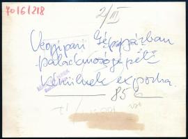 1970 "Vegyipari Gépgyárban palackmosógépek készülnek exportra", sajtófotó, a hátoldalon fe...