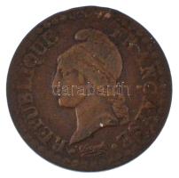 Franciaország 1797-1798A (L&#039;An 7. A) 1c bronz T:VF France 1797-1798A (L&#039;An 7. A) 1 Centime bronze C:VF Krause KM#646