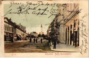 1902 Nagykanizsa, Fő utca, cipészet, üzletek. Kiadja Alt és Böhm (fl)