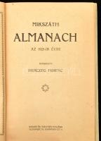 Herczeg Ferenc: Mikszáth almanach az 1921-ik évre. Bp., Singer és Wolfner. Kiadói kartonált kötés, g...