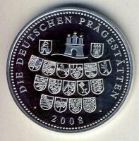 Németország 2008. "Gorch Fock" Ag 10,5g emlékérem T:PP