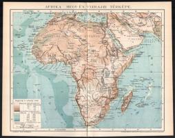 5 db vegyes térkép a Pallas Lexikonból, 24×30 cm