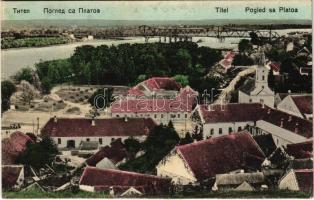 Titel, Pogled sa Platoa / látkép, híd / general view, bridge (EK)