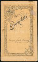cca 1910-1930 2 db régi, díszes borítójú iskolai füzet, zenei és matematikai jegyzetekkel