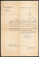 1938-1944 Bp., 2 db Külügyminisztériumi + 1 db Belügyminisztériumi irat, miniszteri tanácsosi és fők...