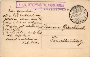 1914 Nagykikinda, Kikinda; Gimnázium. Wolf Józsefné utóda kiadása / grammar school + "K.u.K. Re...