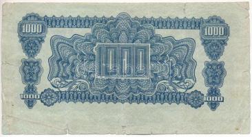 Csehszlovákia 1944. 1000K T:VG szakadások
Czechoslovakia 1944. 1000 Korun C:VG tears
Krause P#50