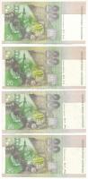 Szlovákia 2001-2004. 20K (4x) T:F szép papír, az egyiken kis szakadás
Slovakia 2001-2004. 20 Korun ...