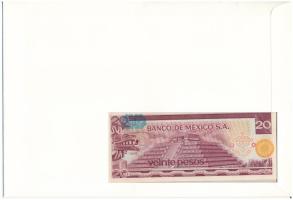 Mexikó 1977. 20P felbélyegzett borítékban, bélyegzéssel T:UNC
Mexico 1977. 20 Pesos in envelope wit...