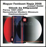 Joseph Kádár (1936-2019) festőművész autográf dedikációja kiállítási meghívón + 5 db Joseph Kádár mű...