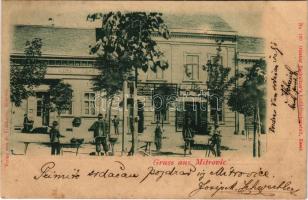 1900 Szávaszentdemeter, Mitrovice, Mitrovitz an der Save, Sremska Mitrovica; Piac. S. Vidakovic kiadása / market (EK)