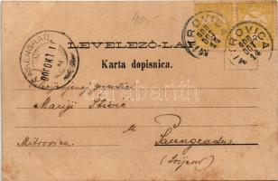 1900 Szávaszentdemeter, Mitrovice, Mitrovitz an der Save, Sremska Mitrovica; Piac. S. Vidakovic kiad...