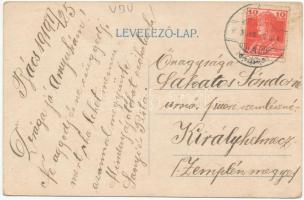 1919 Bács, Batsch, Bac; Szent Ferenc-rendi templom. / Franciscan monastery, church (r)