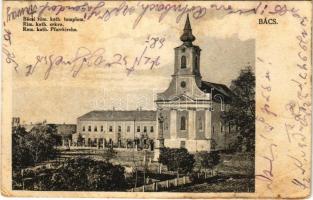 1918 Bács, Batsch, Bac; Római katolikus templom / Catholic church (EB)