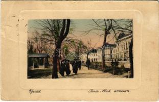 1911 Újvidék, Novi Sad; Sétatér, park. W.L. Bp. 4217. / promenade, park (b)