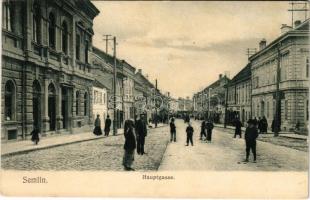 1907 Zimony, Semlin, Zemun; Hauptgasse / Fő utca / main street (EK)