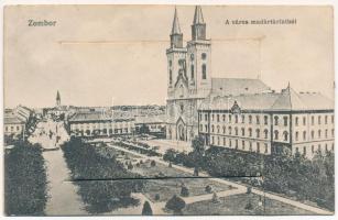 1918 Zombor, Sombor; leporellólap 10 képpel. Karakásevits Mil. kiadása / leporellocard with 10 pictures (EB)