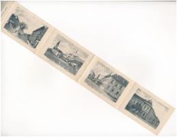 1918 Zombor, Sombor; leporellólap 10 képpel. Karakásevits Mil. kiadása / leporellocard with 10 pictu...