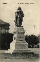 1915 Zombor, Sombor; II. Rákóczi Ferenc szobor. Kaufmann Emil kiadása / statue of Francis II Rákóczi, monument