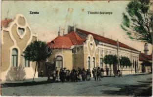 1916 Zenta, Senta; Tűzoltólaktanya / firefighter barracks, firehouse (fa)