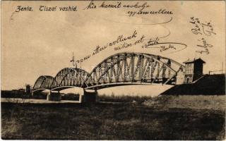 1915 Zenta, Senta; Tiszai vashíd / iron bridge (r)
