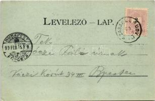 1899 (Vorläufer) Szabadka, Subotica; Szent István tér, Kossuth Lajos utca, Wesselényi út, Nemzeti ka...