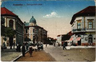 Szabadka, Subotica; Damjanich utca, Ivanits József üzlete. Lipsitz kiadása / street view, shops (kopott sarkak / worn corners)