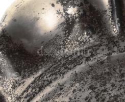 Ezüst (Ag) hólyagos tálca. Szép állapotban, jelzés nélkül, d: 20,5 cm, nettó: 149 g