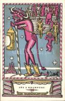 Krampuss s: Kozma, Kner Izidor postcard