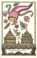 New Year s: Kozma, Kner Izidor postcard