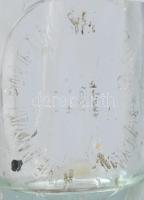 1932 Kőbányai Polgári Serfőző Szikvízgyára Budapest szódásüveg, kopásokkal, m: 27 cm