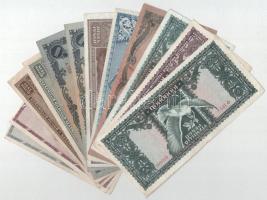 12db-os vegyes inflációs pengő bankjegy tétel, közte 1945. 50P T:VF-VG